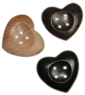 Wooden Button 1234
