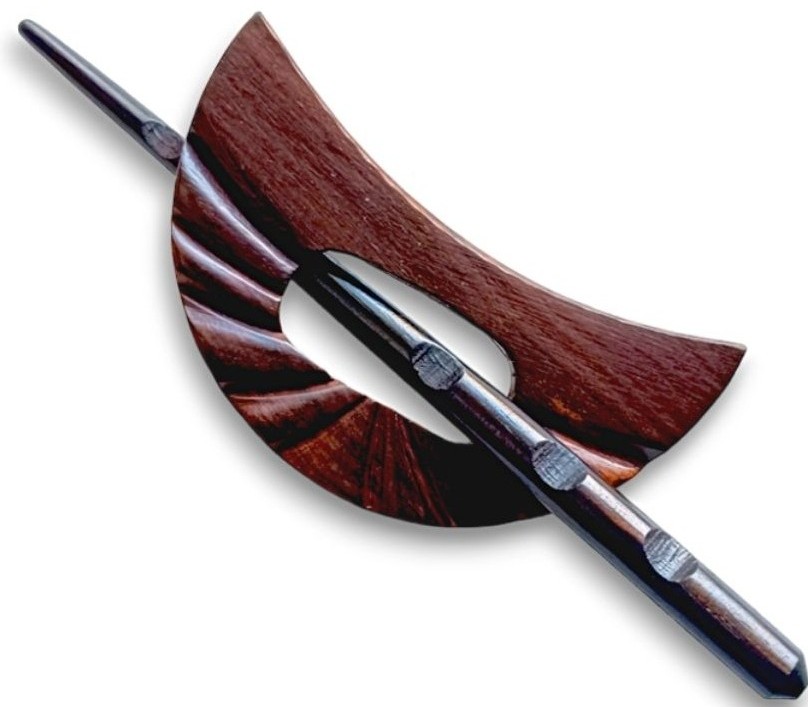 Wooden Shawl Pin SP-306