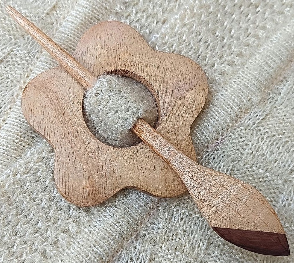 Wooden Shawl Pin SP-312