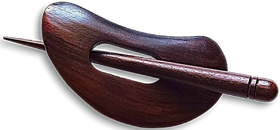 Wooden Shawl Pin SP-350