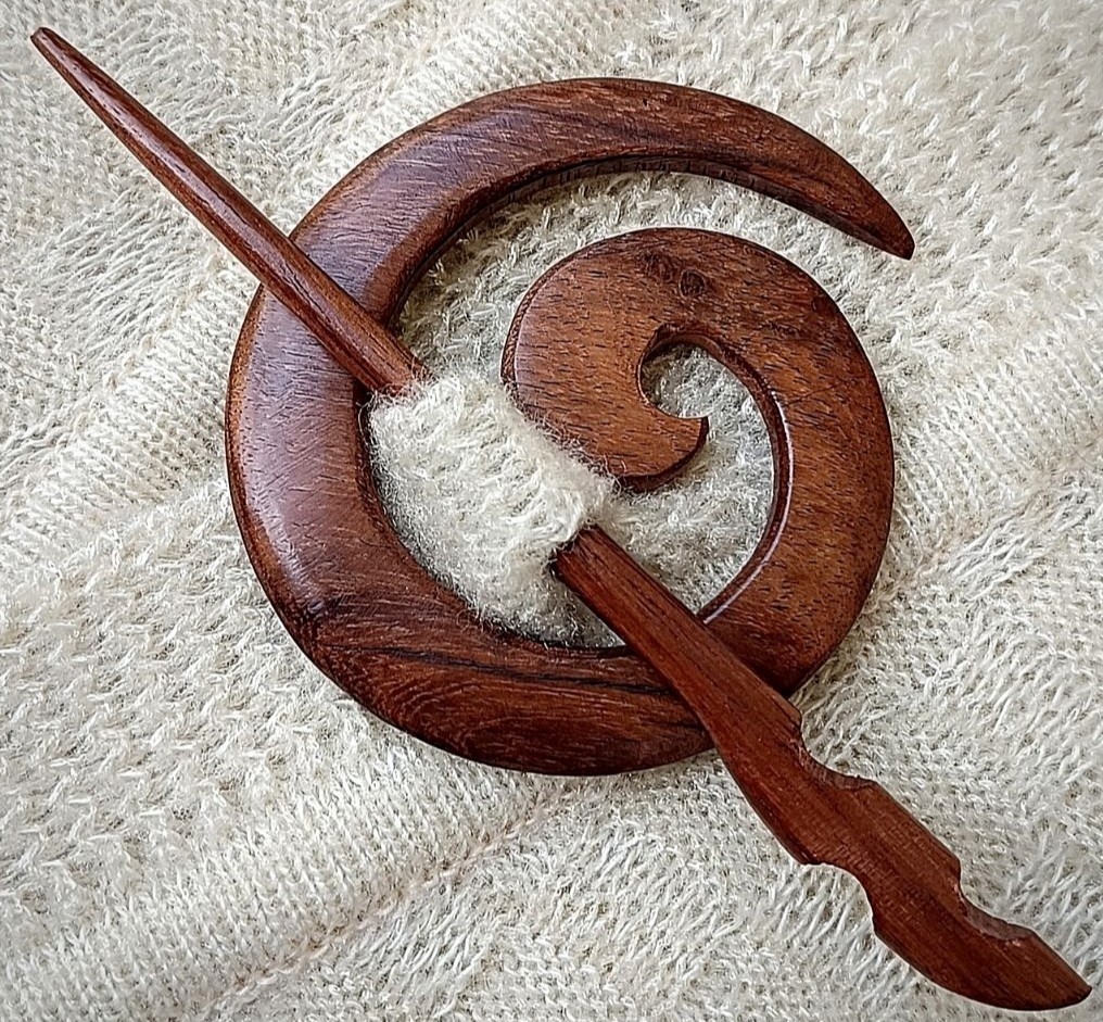Wooden Shawl Pin SP-362