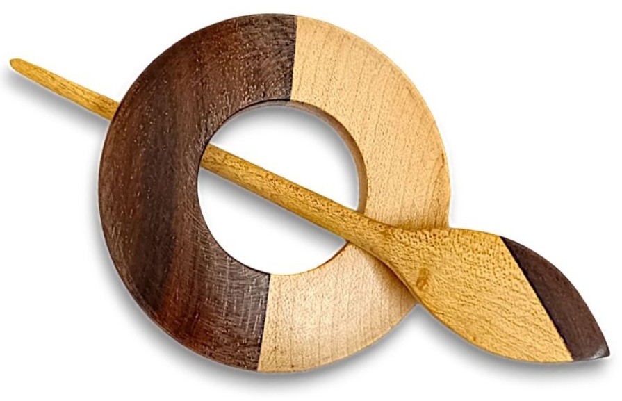 Wooden Shawl Pin SP-376