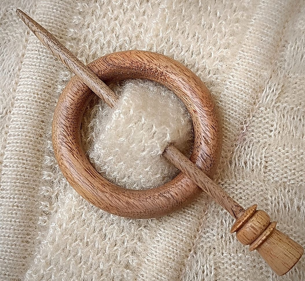 Wooden Shawl Pin SP-418
