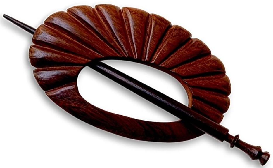 Wooden Shawl Pin SP-419