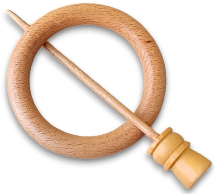 Wooden Shawl Pin SP-425