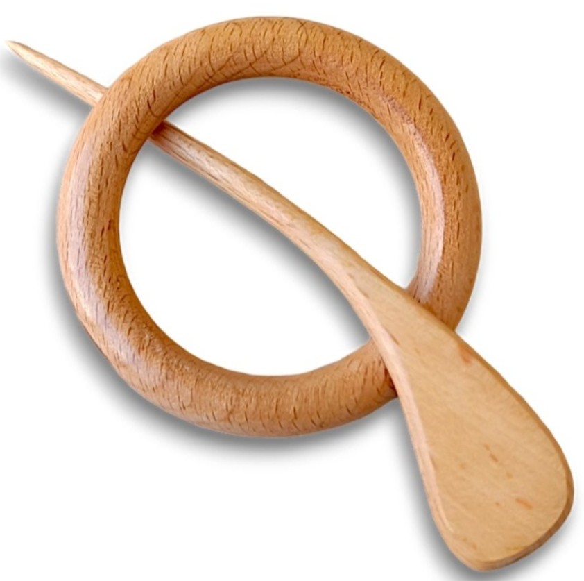 Wooden Shawl Pin SP-426