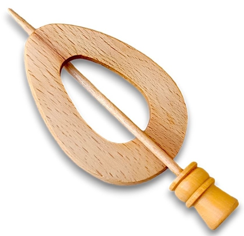 Wooden Shawl Pin SP-427